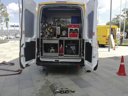 Рабочий отсек роботизированной телеинспекционной системы HIGHLANDER