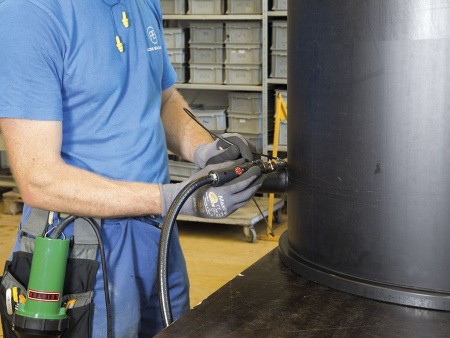 Ручной аппарат горячего воздуха LABOR S (Лабор S) с соединительным блоком - применение