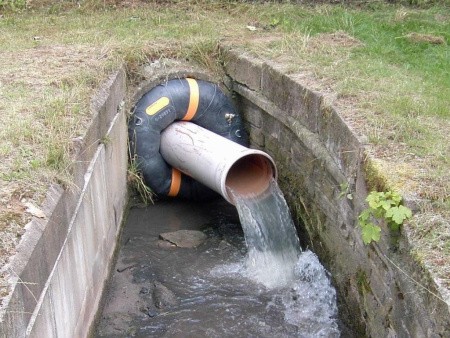 Пневматическое заглушающее перекрытие LAMPE тип 1500-2600, серия 2000 под обводную трубу 600 мм.